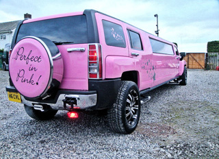 pink limo hire in southampton