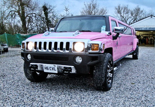 pink limo hire in southampton